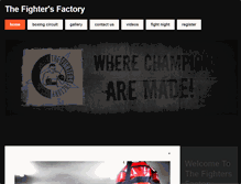 Tablet Screenshot of fightersfactory.com